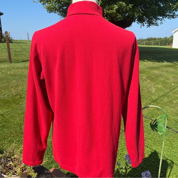 The North Face 1/4 Zip Red Lightweight Sweater Men's Size Medium - Picture 5 of 10